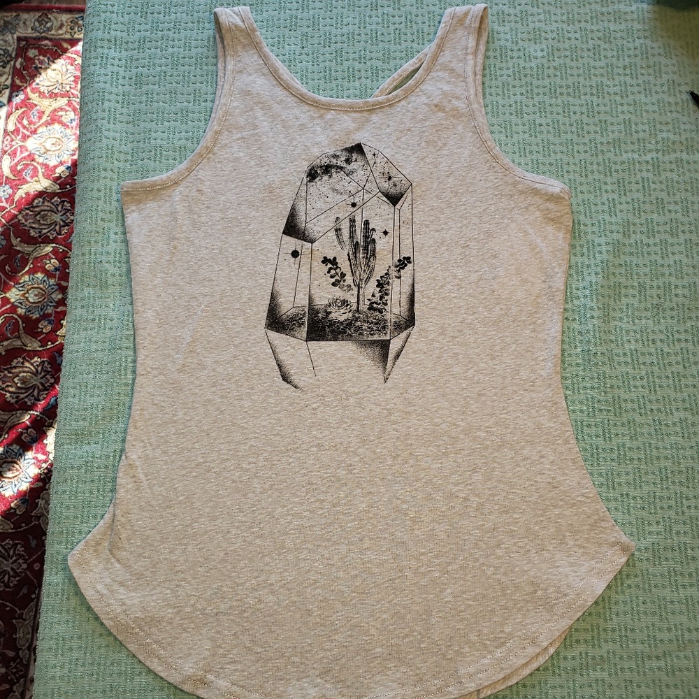 Women's Strappy‎ Sleep Tank Top - Cream M